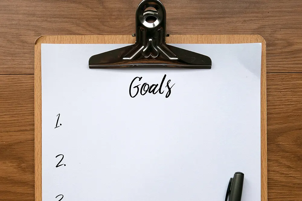 Notizblock für Renovierungspläne