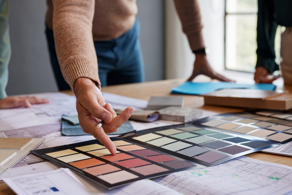 Farbpalette, Auswahl der Farbe Farbpalette, Auswahl der Farbe